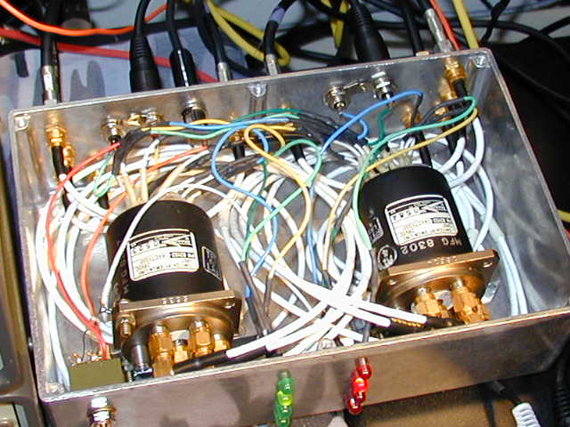 Split Unit Inside showing TX and RX relays