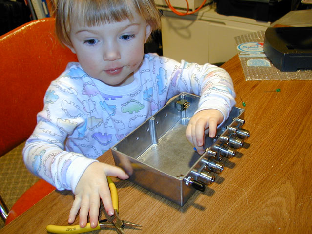 Patricia works on the Roverswitch!