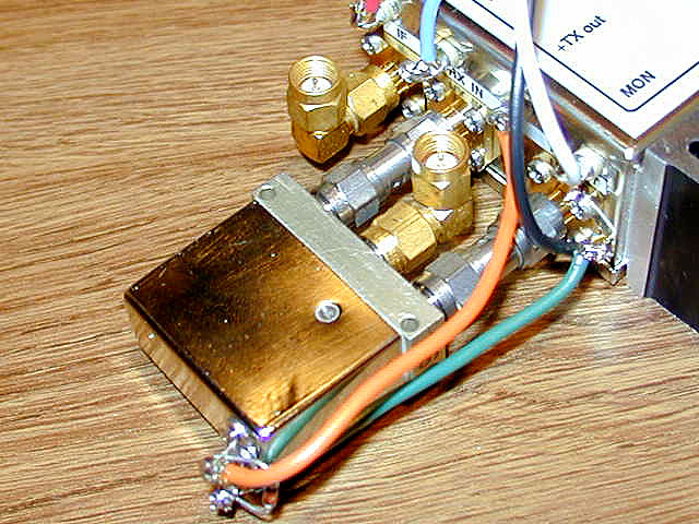 SMA Relay with the connectors to transverter